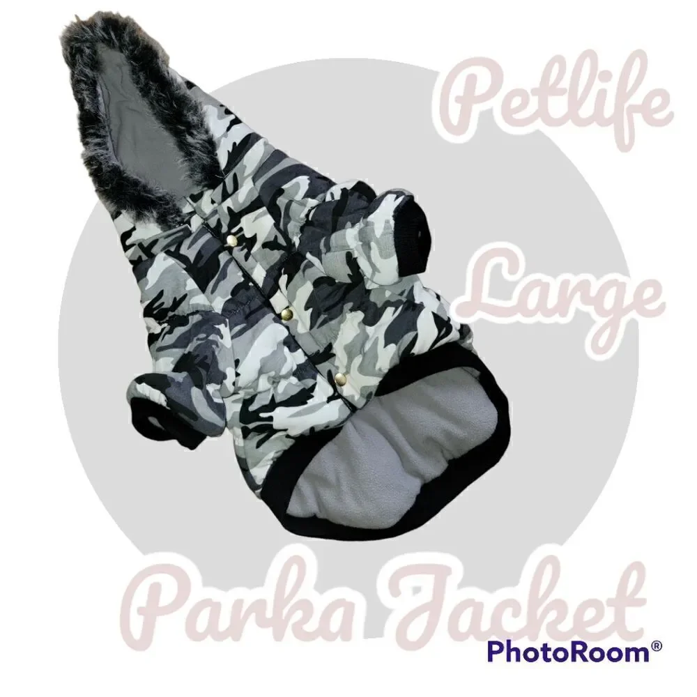 Petlife Dog Ski Parka Jacket Large #DGC10